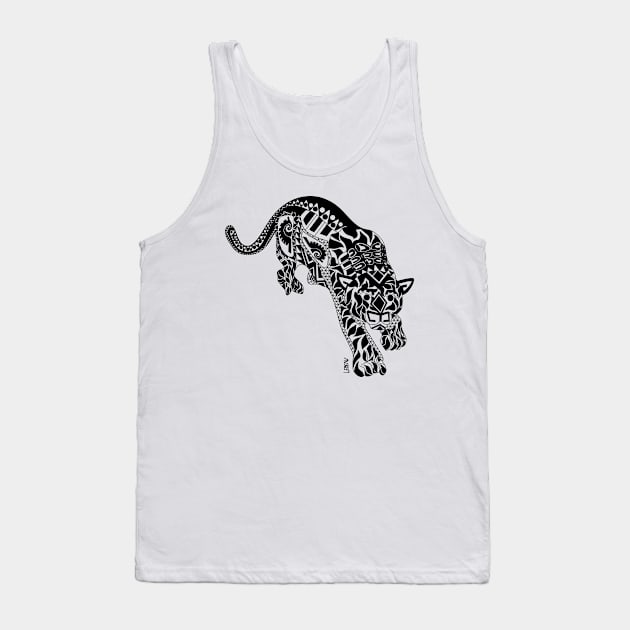 tigre tiger ecopop in totonac mexican patterns Tank Top by jorge_lebeau